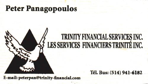 Services Financiers Trinité Inc. - Peter Panagopoulos